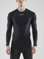 Craft Kompressions-Langarmshirt (enganliegend) Pro Control Unterwäsche schwarz Herren